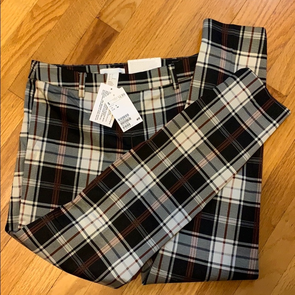 Brand new H&M plaid slacks